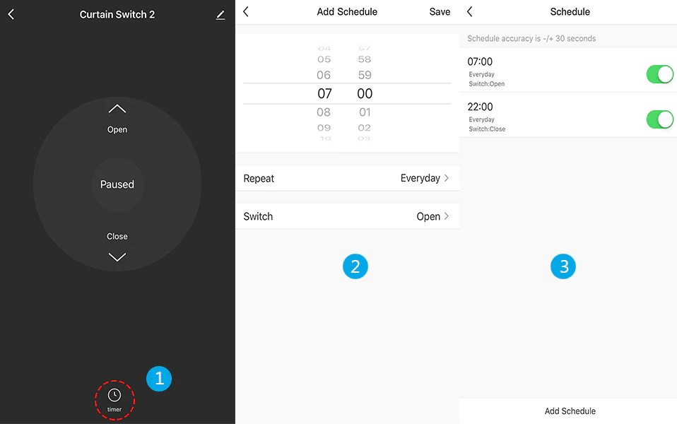 Smart WLAN Unterputz Rollladenschalter mit Touchscreen & Fernbedienung – Bild 6