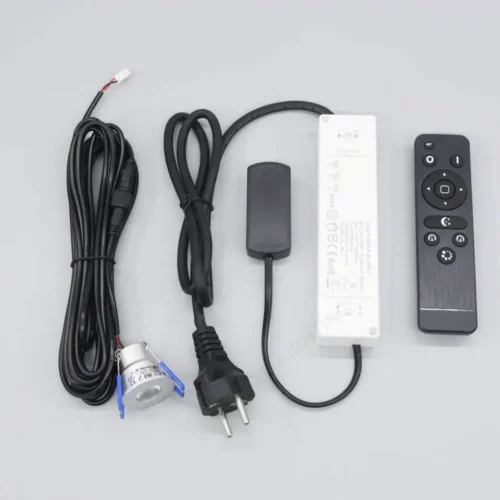 Alternative view of Veranda LED Einbauspots IP65 – Set mit Fernbedienung, warmweiß