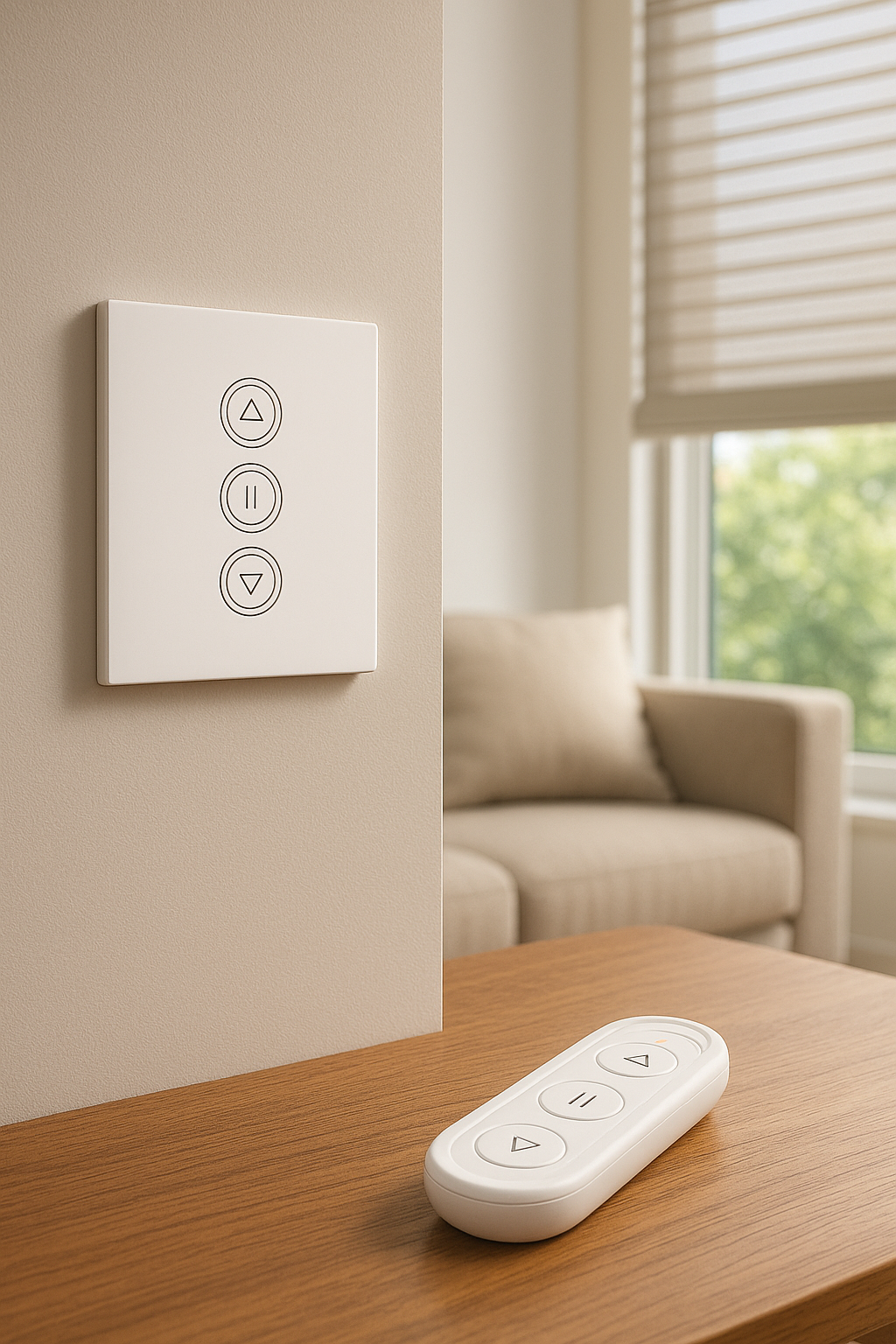 Smart WLAN Unterputz Rollladenschalter mit Touchscreen & Fernbedienung – Bild 2