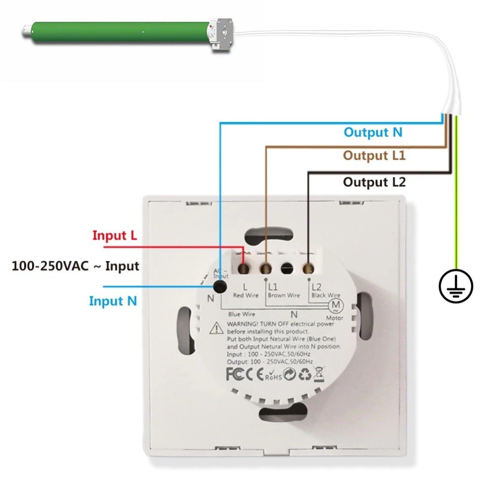 Smart WLAN Unterputz Rollladenschalter mit Touchscreen & Fernbedienung – Bild 7