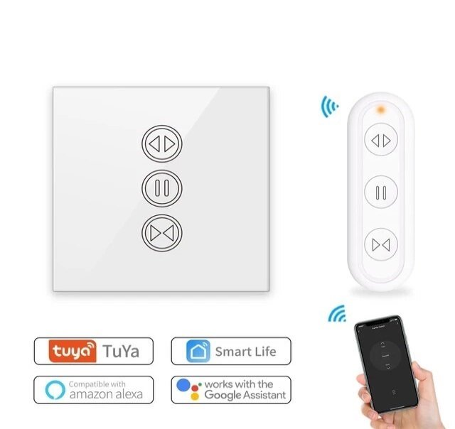 Smart WLAN Unterputz Rollladenschalter mit Touchscreen & Fernbedienung