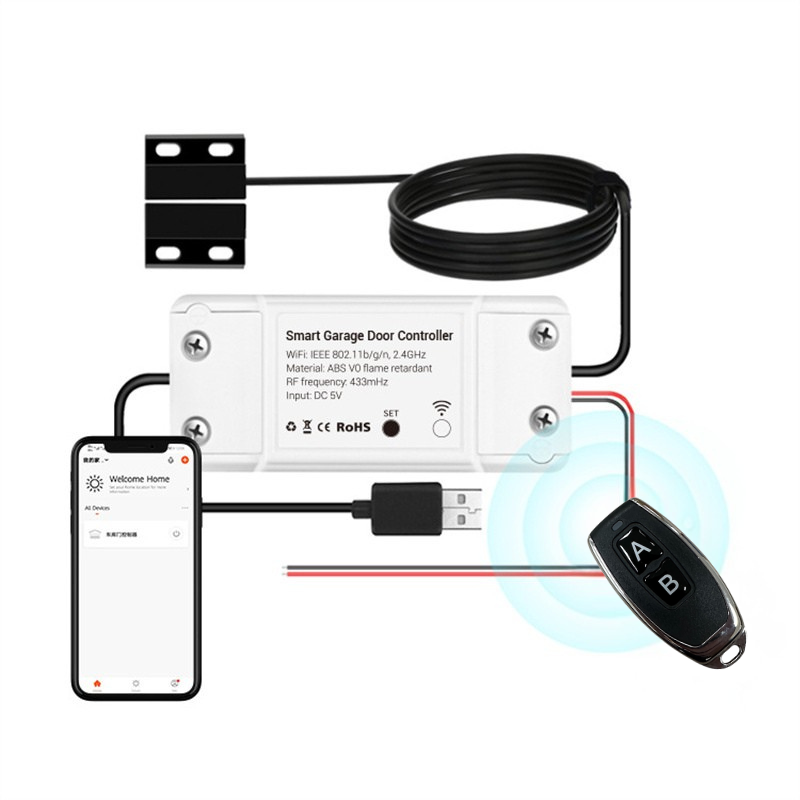 Smart WLAN Garagentoröffner mit Fernbedienung & App