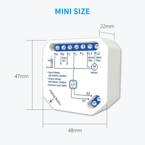Alternative view of Smart WLAN Rollladenmodul – Rollläden per App oder Sprache steuern. Kein Hub nötig. Jetzt Komfort und Sicherheit erhöhen.