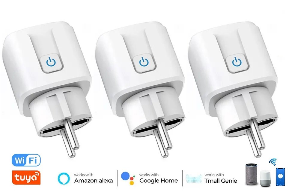 Smart WLAN Steckdose 3er Set mit Energiemessung & App