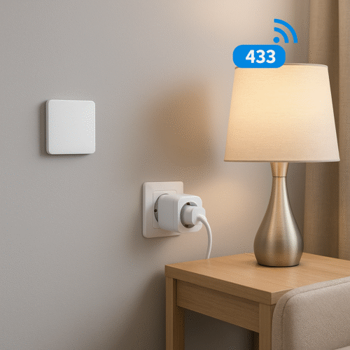 Alternative view of Drahtlose Steckdose mit Wandschalter | 30 m Reichweite