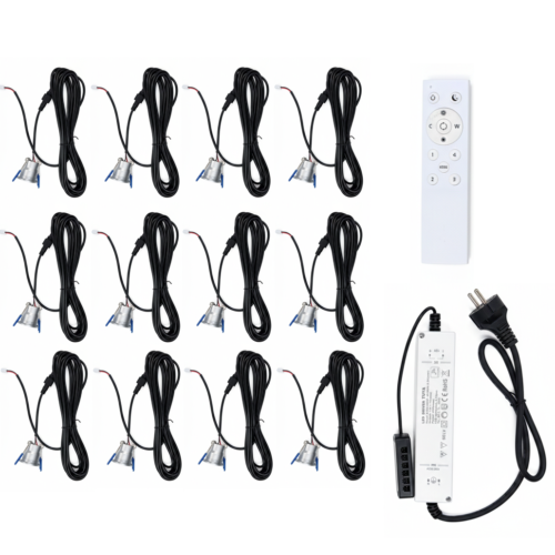 Alternative view of Veranda Einbaustrahler Set 12 Stück – Smart LED mit App & Fernbedienung